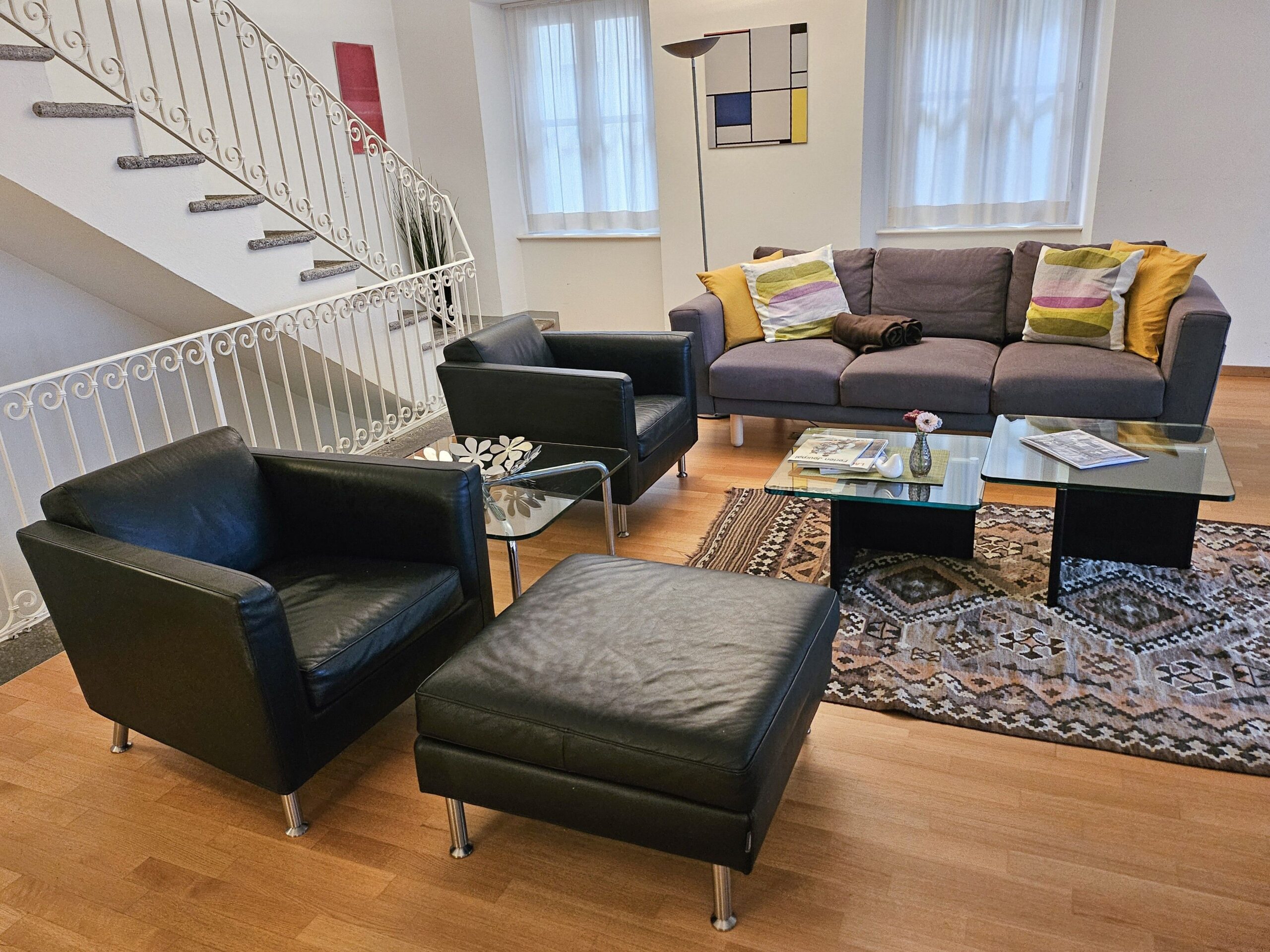 Wohnzimmer einer Ferienwohnung am Lago Maggiore