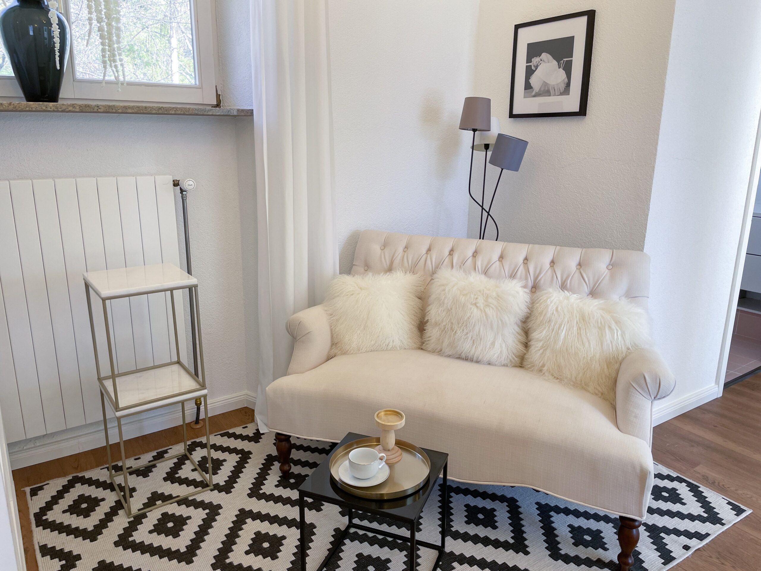Wohnzimmer in Ferienwohnung im Tessin