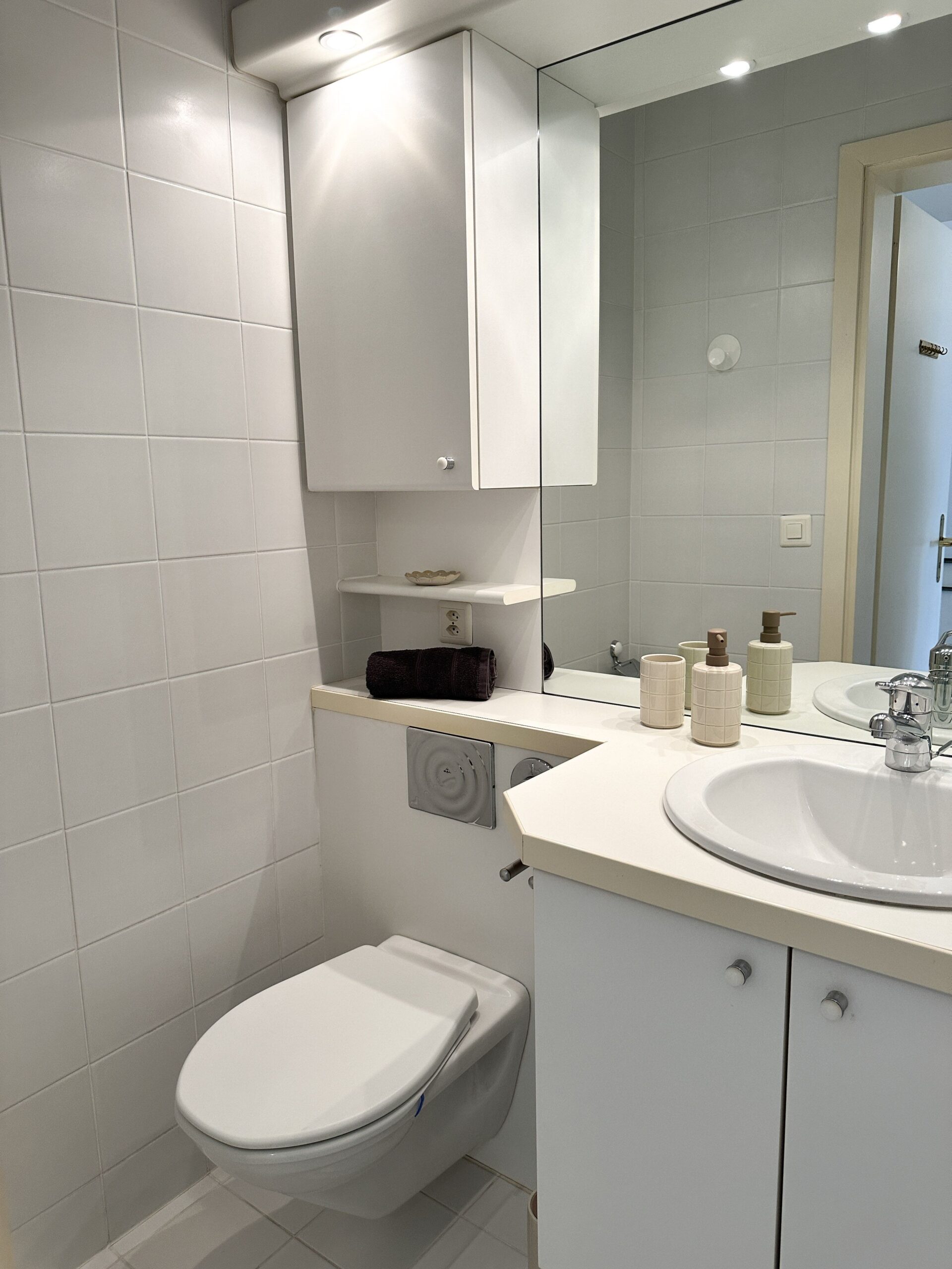 Badezimmer in Ferienwohnung im Tessin