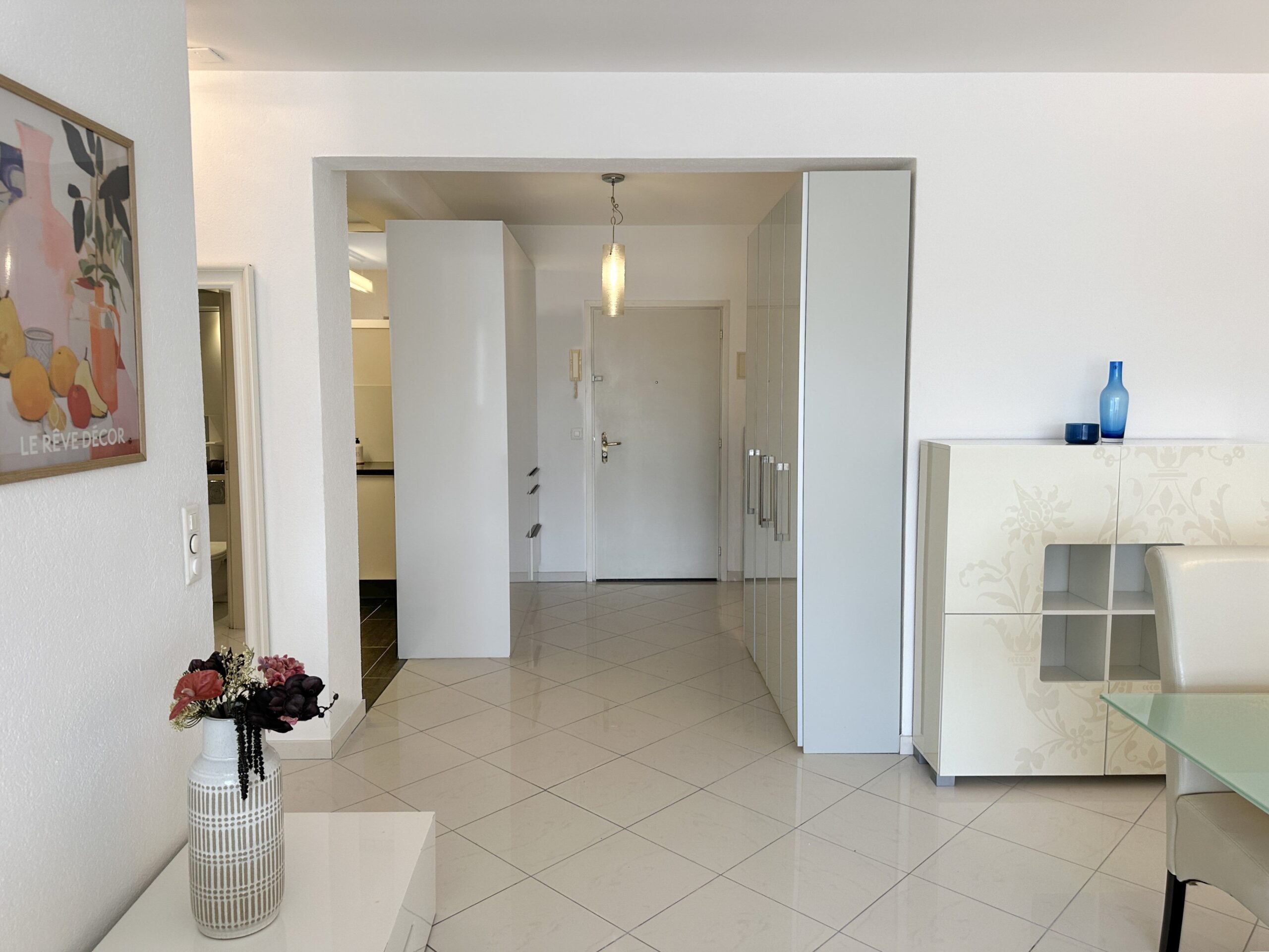 Wohnzimmer einer Ferienwohnung