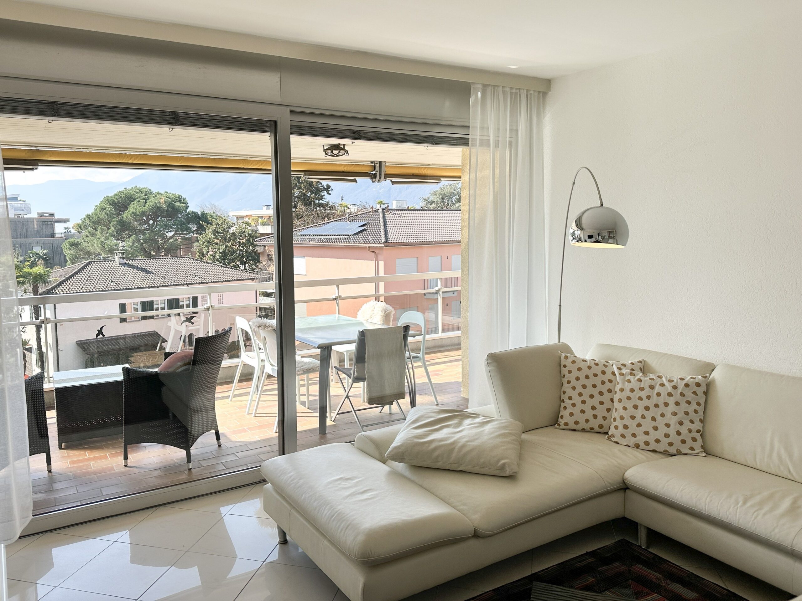 Wohnzimmer einer Ferienwohnung