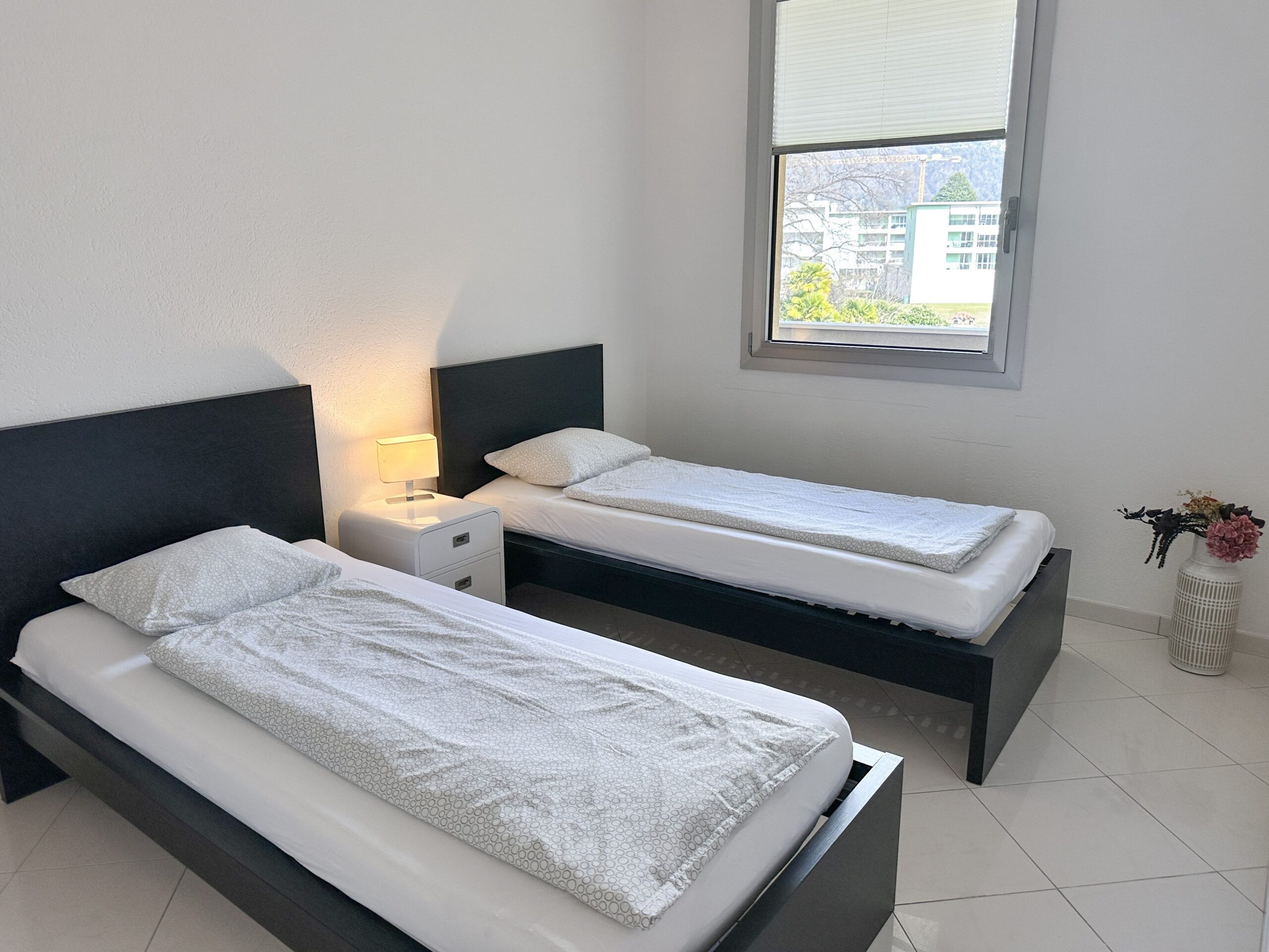 Schlafzimmer in Ferienwohnung im Tessin