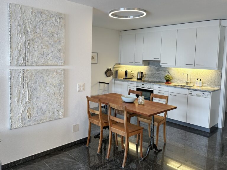 Küche in Ferienwohnung im Tessin