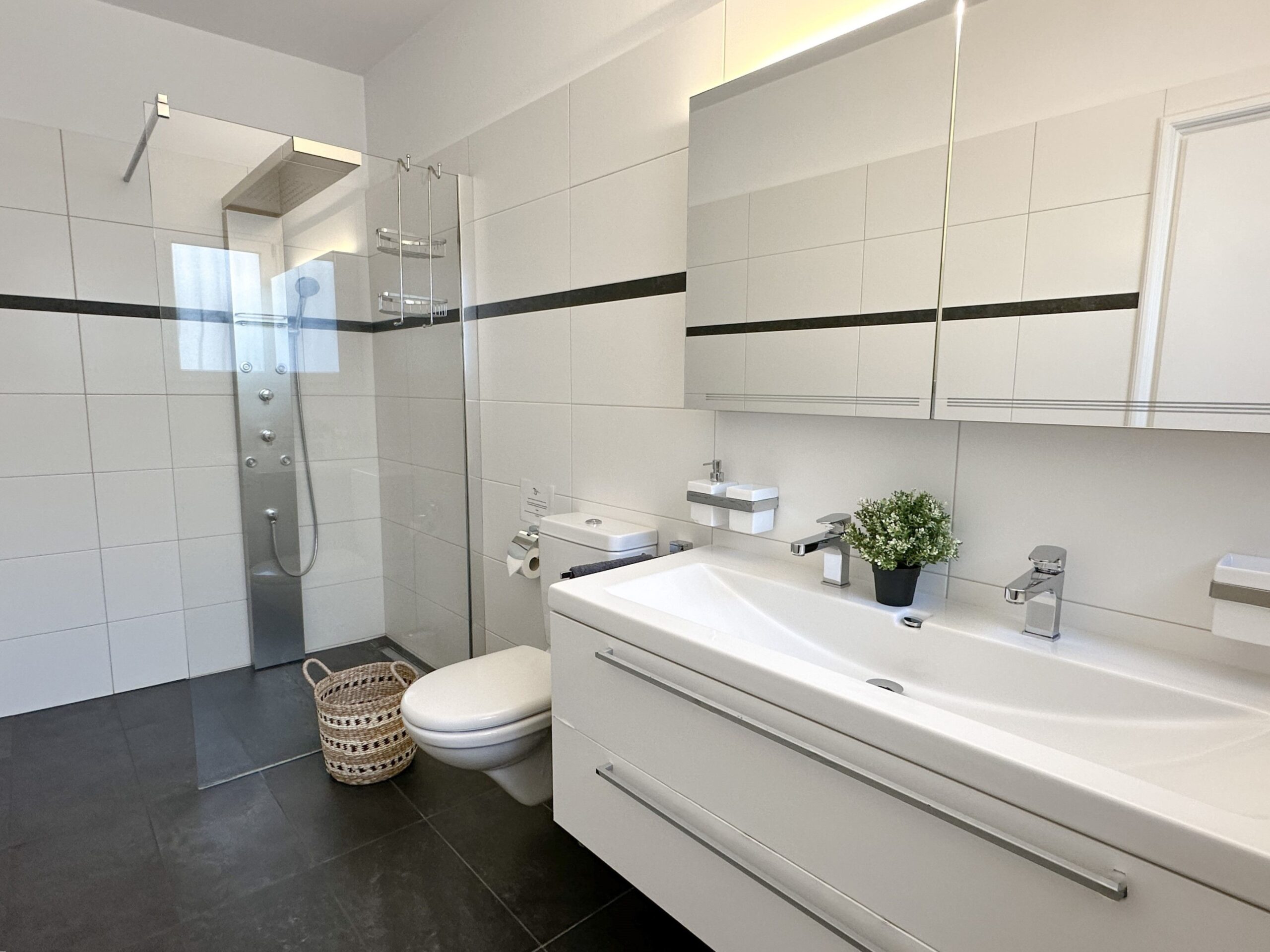 Badezimmer einer Ferienwohnung