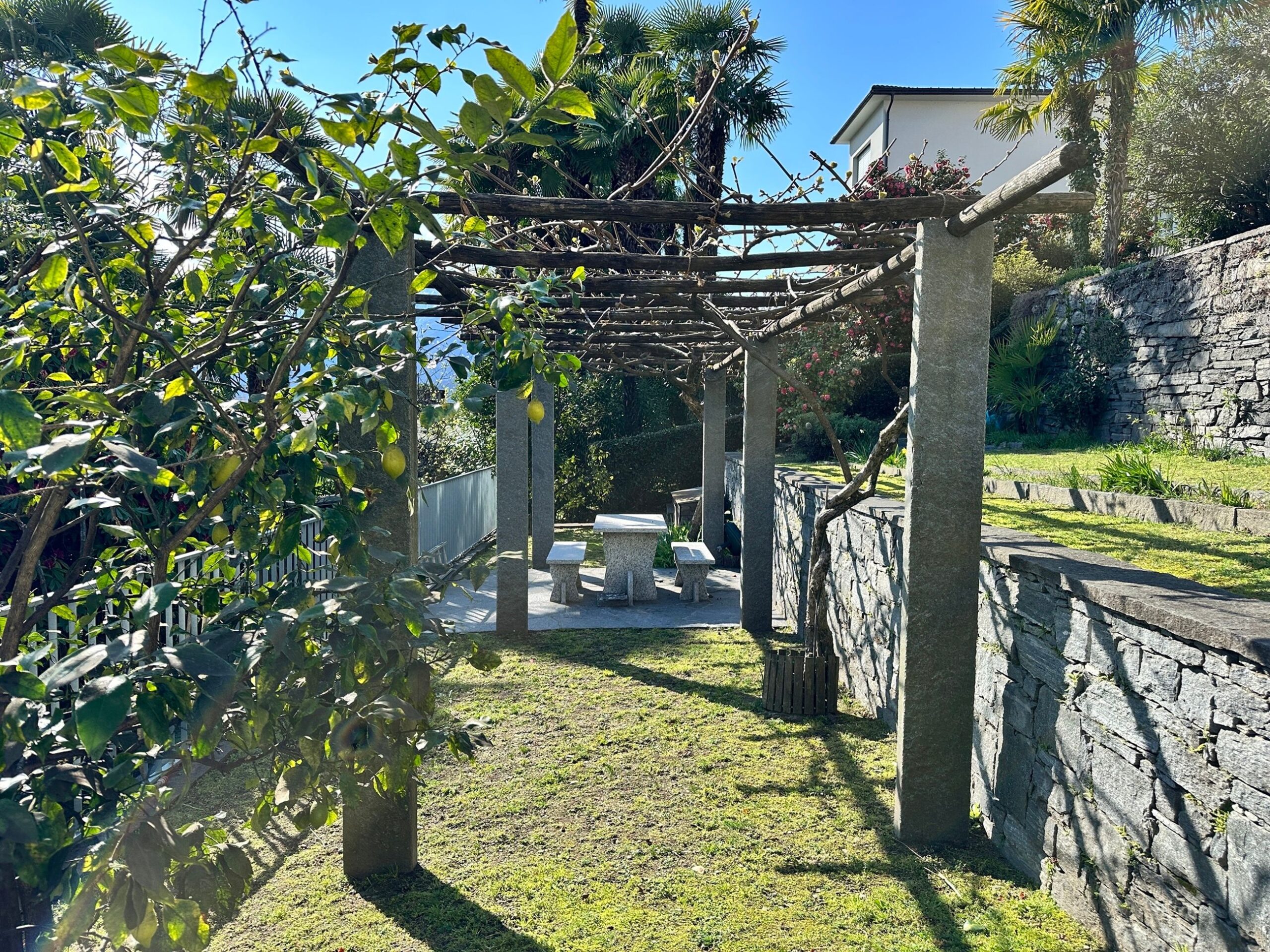 Garten einer Ferienwohnung