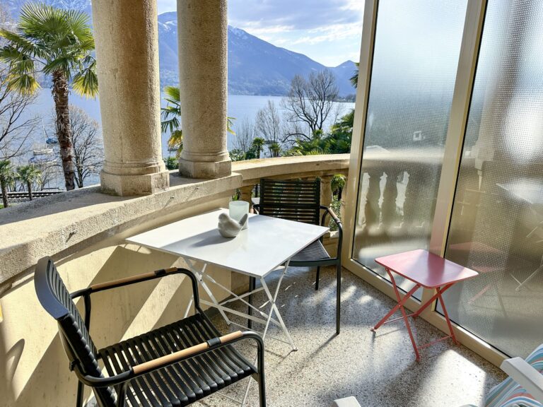 Terrasse einer Ferienwohnung