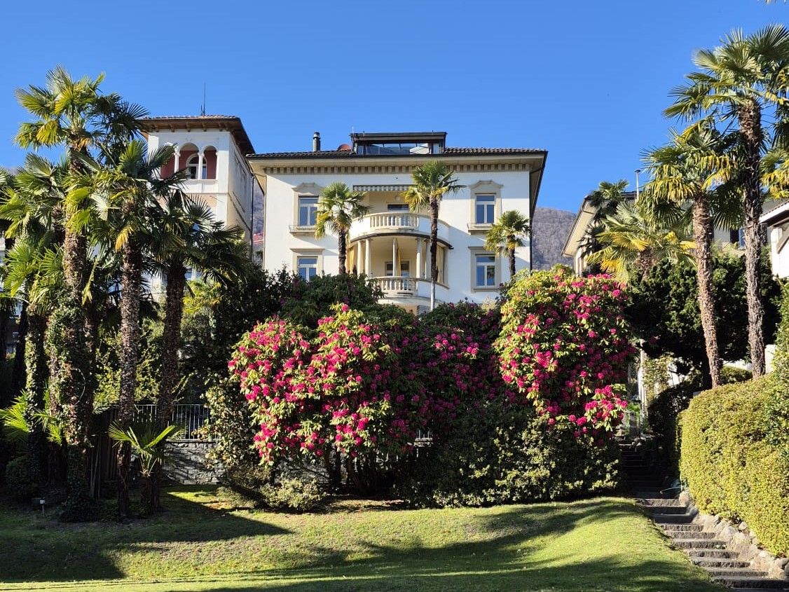 Garten zu Ferienwohnung im Tessin