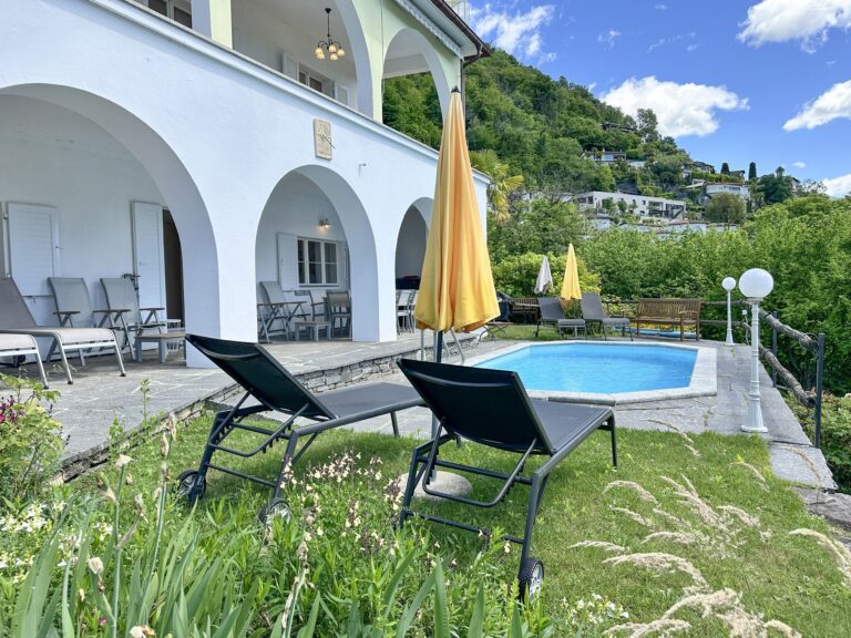 Pool einer Ferienwohnung am Lago Maggiore