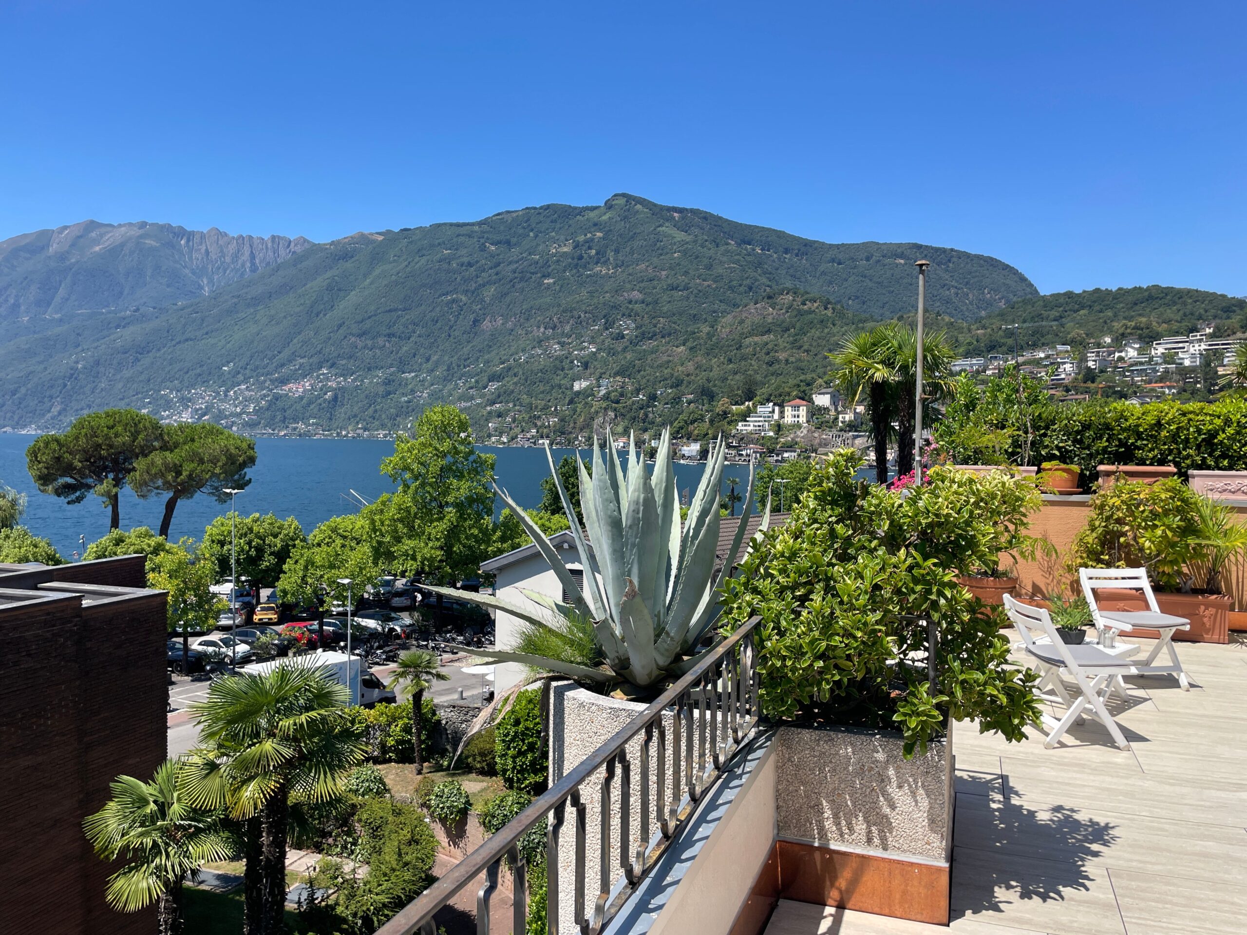 Ausblick aus Ferienwohnung im Tessin