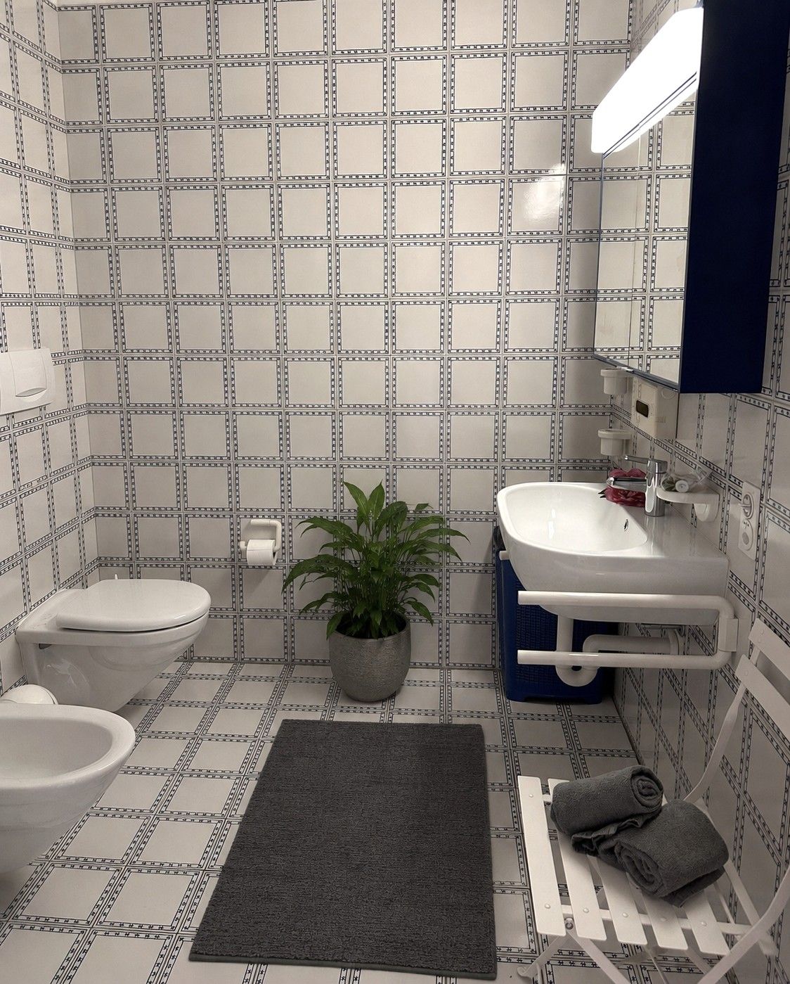 Badezimmer in Ferienwohnung im Tessin