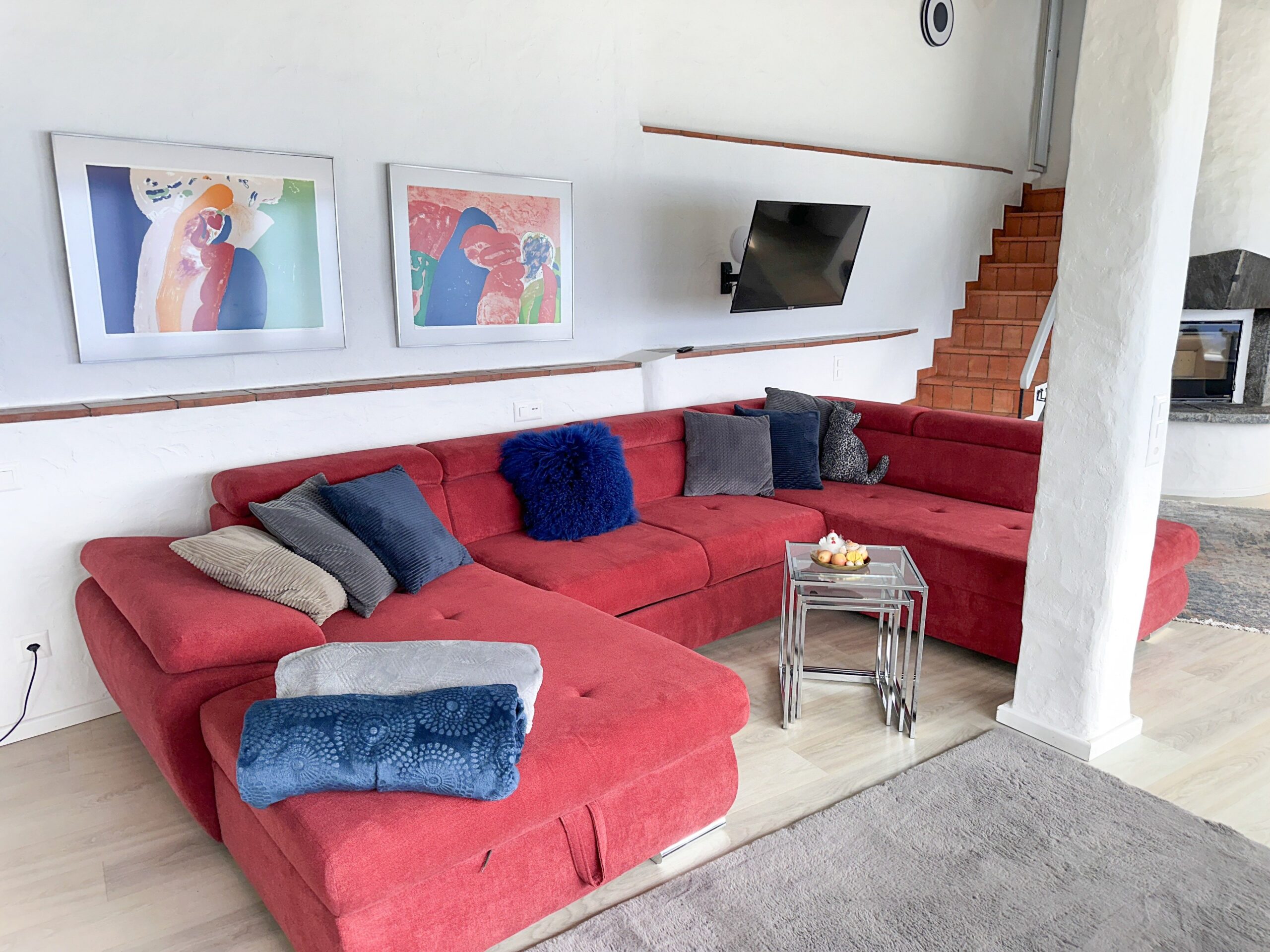 Couch in Ferienwohnung im Tessin