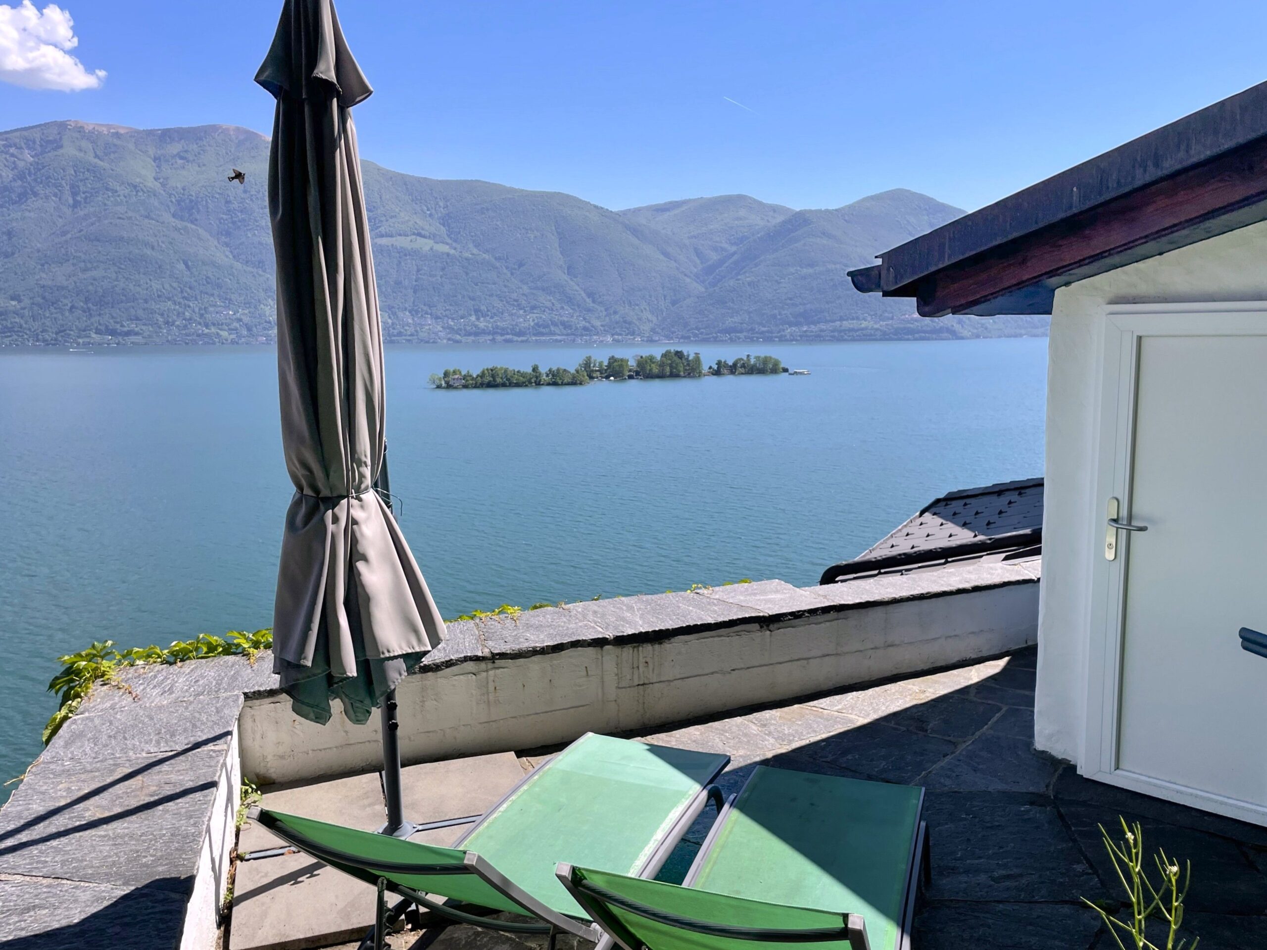 Terrasse zu Ferienwohnung im Tessin